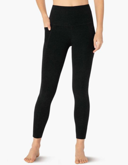 Beyond Yoga Out Of Pocket High Waisted Midi Legging- Darkest Night