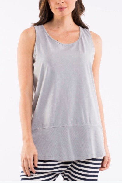 Elm Fundamental Rib Tank- Grey