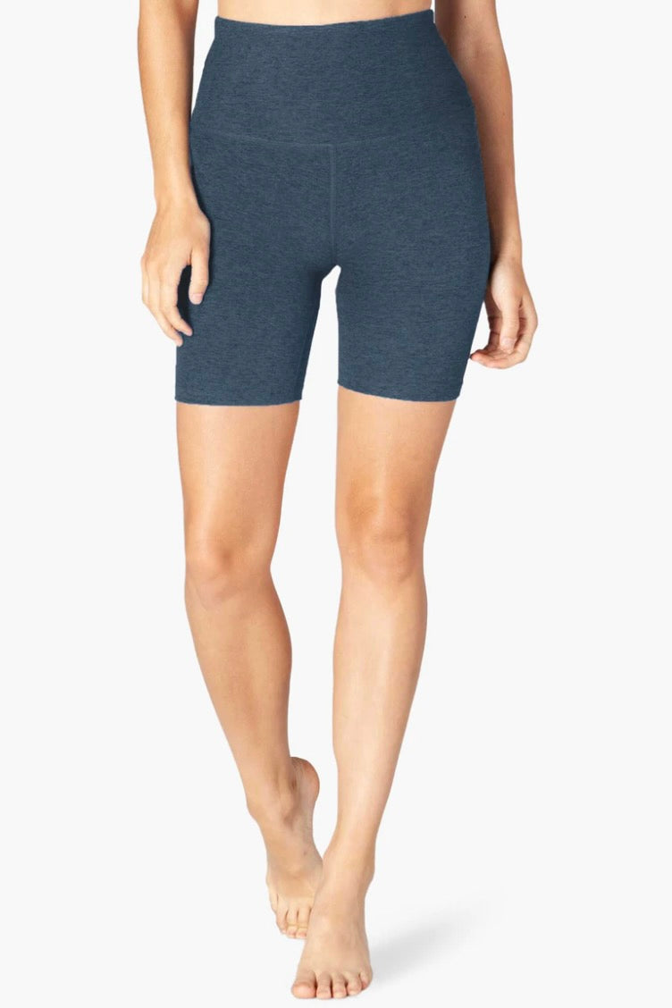 Beyond Yoga High Waisted Biker Short- Nocturnal Navy