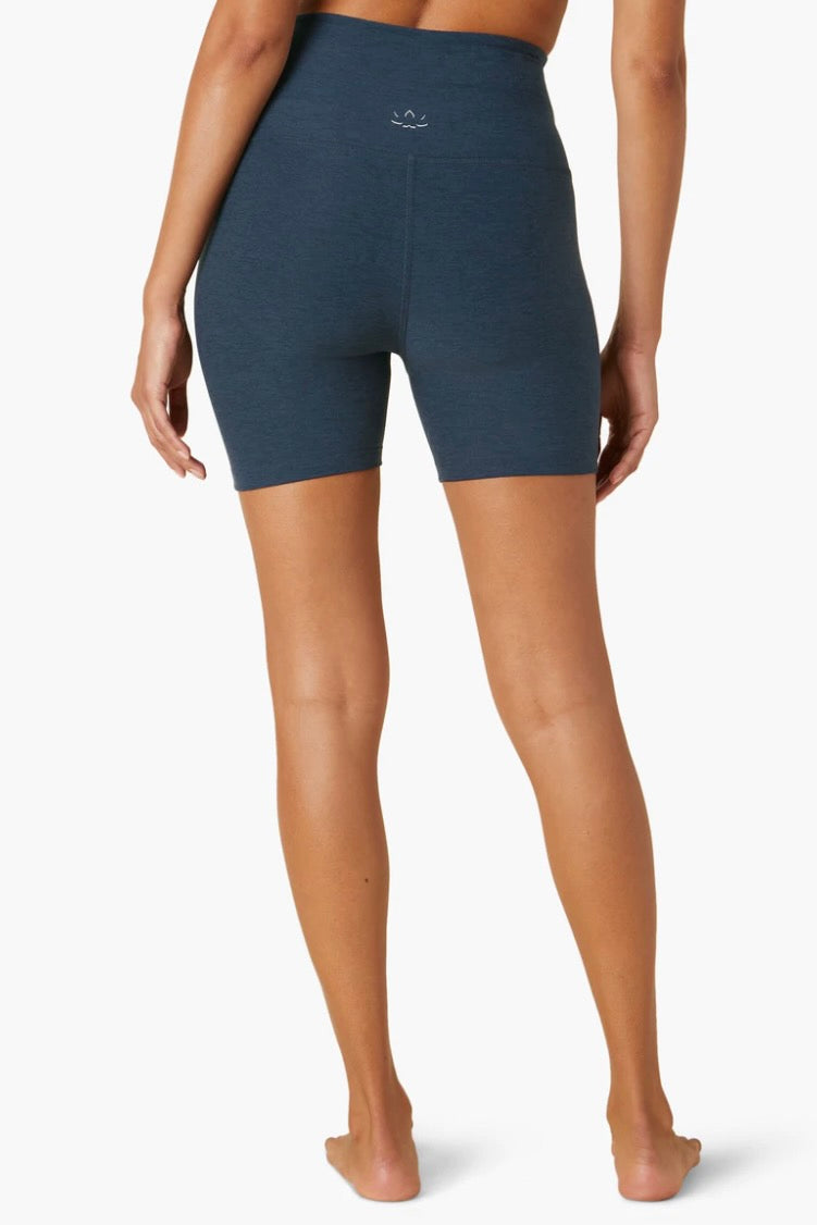 Beyond Yoga Spacedye Keep Pace Biker Short- Nocturnal Navy