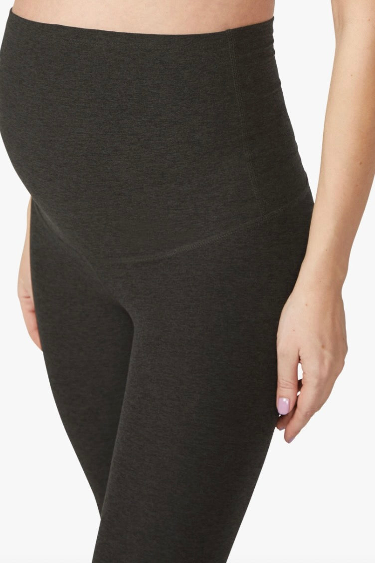 Beyond Yoga Spacedye Love The Bump Maternity Capri Legging- Darkest Night