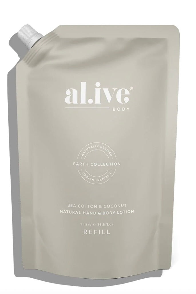 Al.ive Body Lotion Refill- Sea Cotton + Coconut