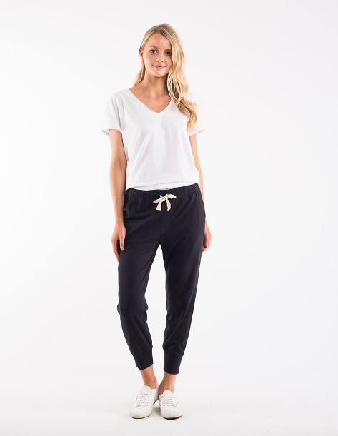 Elm Wash Out Lounge Pant- Black