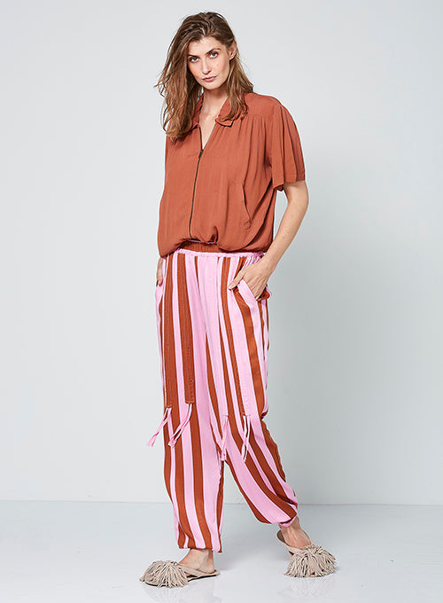 NÜ UNA trousers Trousers 635 Pink mix