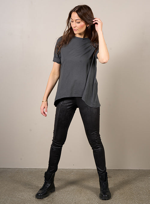 NÜ OAKLEE oversize t-shirt Tops and T-shirts 995 Anthracite grey