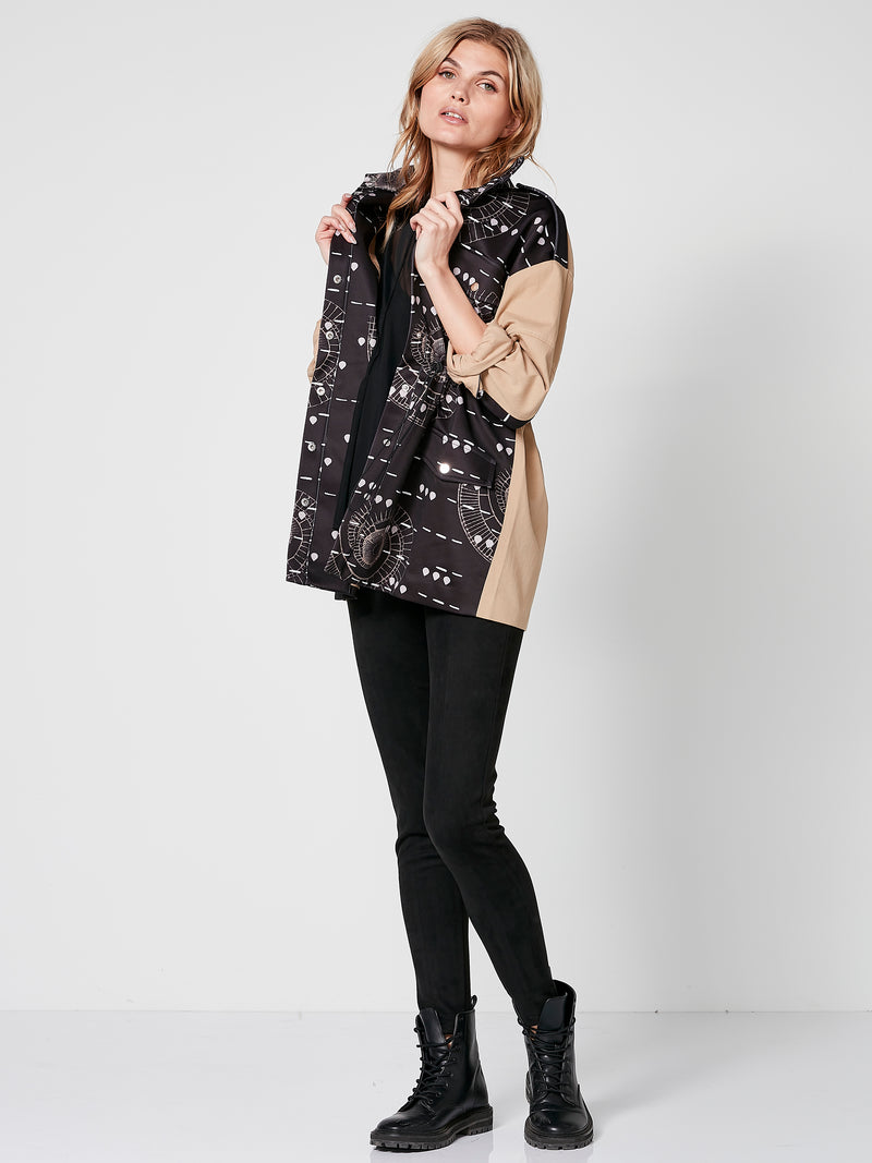 NÜ Veste THORA Vestes 001 Black Print