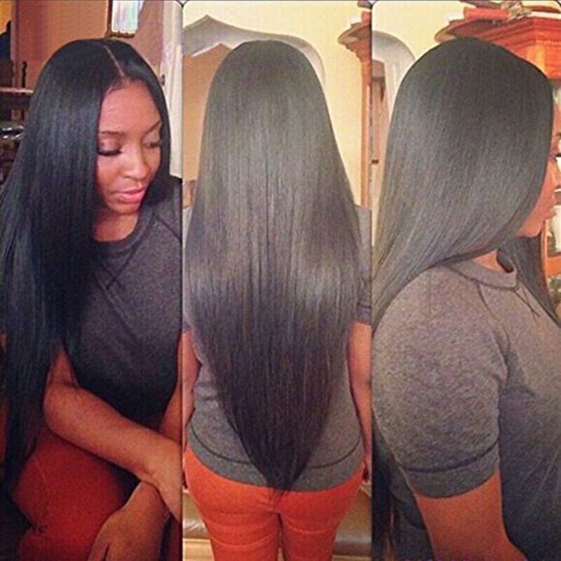 8a Brazilian Straight Hair Bundles Human Hair Weaves 100 Natural