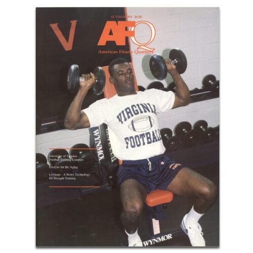 Virginia Football Shoulder Press with Ivanko Dumbbells