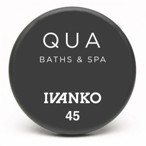 Qua Baths and Spa Ivanko 45 lb custom urethane dumbbell