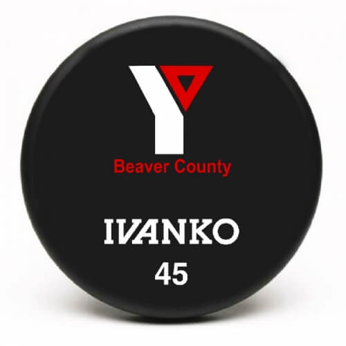 Beaver County YMCA Ivanko 45 lb custom urethane dumbbell