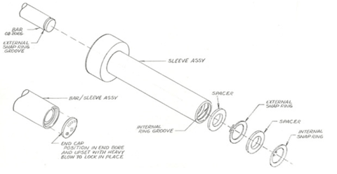 Ivanko SRK Snap Ring Kit assembly diagram