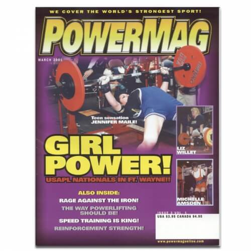 Powermag Bodybuilding Magazine Features Ivanko Barbell with Bumper Plates