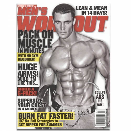 Mens Workout Magazine Cover  Ivanko OM Series Plate