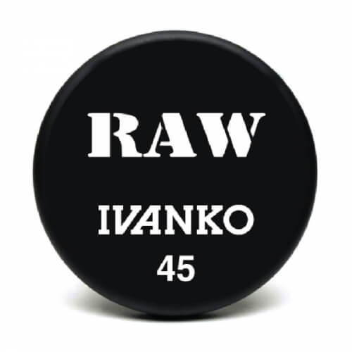 RAW Ivanko 45 lb custom urethane dumbbell