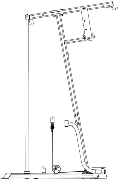 IVK-2155 Ivanko Home Gym butterfly cable loop diagram