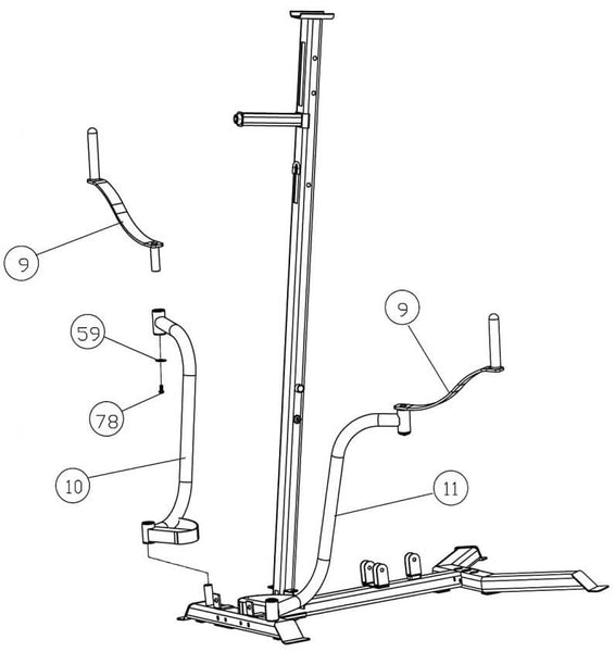 IVK-2155 Ivanko Home Gym diagram 5