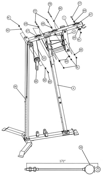 IVK-2155 Ivanko Home Gym diagram 6