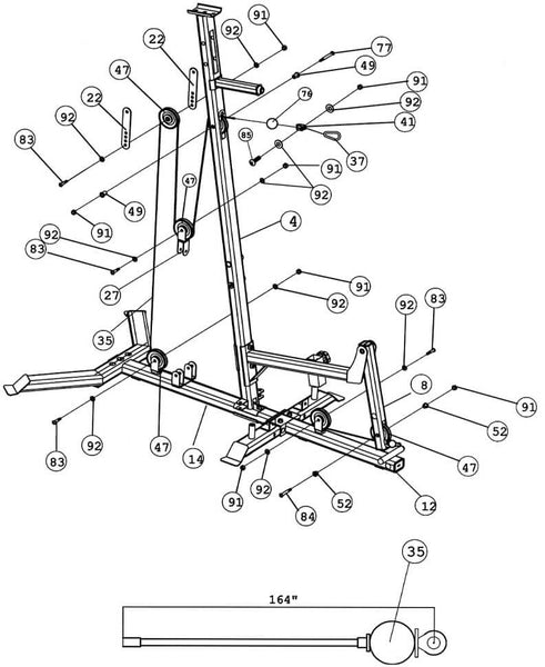 IVK-2155 Ivanko Home Gym  diagram 7