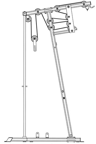 IVK-2155 Ivanko Home Gym cable loop diagram