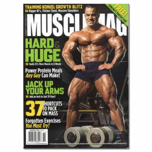Muscle Mag Cover Jack Up Your Arms with Ivanko Dumbbells