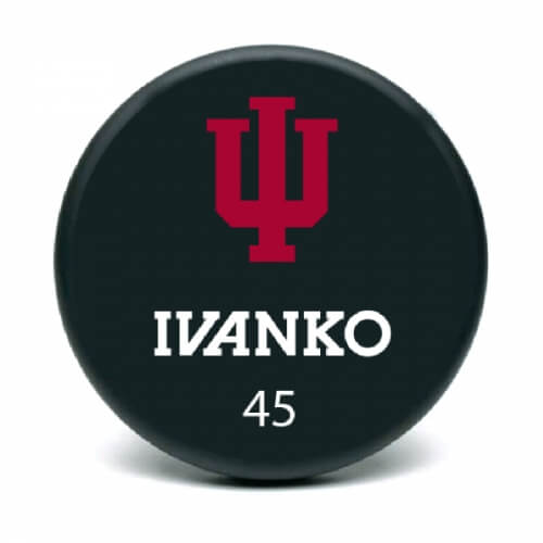 IU Ivanko 45 lb custom urethane dumbbell