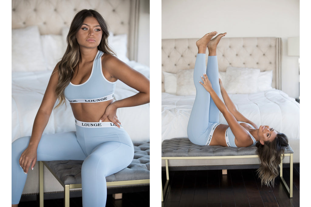 Lounge Apparel | Blue Leggings Set | Sofia Jamora