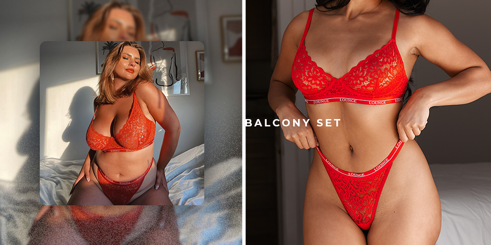 Women's Underwear Styles: Balcony Set