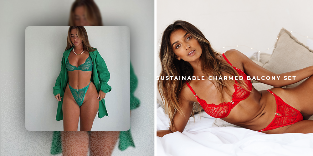 Types Of Lingerie: Sustainable Charmed Balcony Set