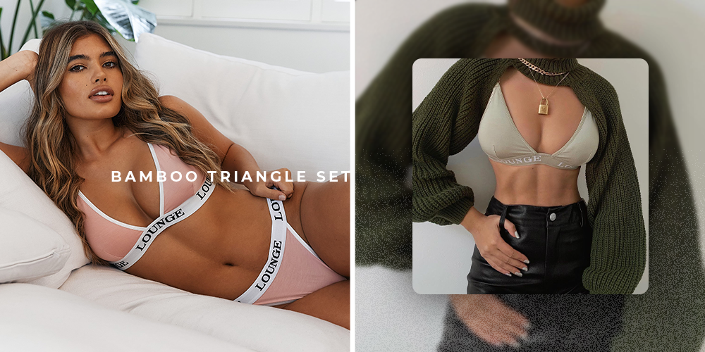 Lingerie Styles: Bamboo Triangle Set