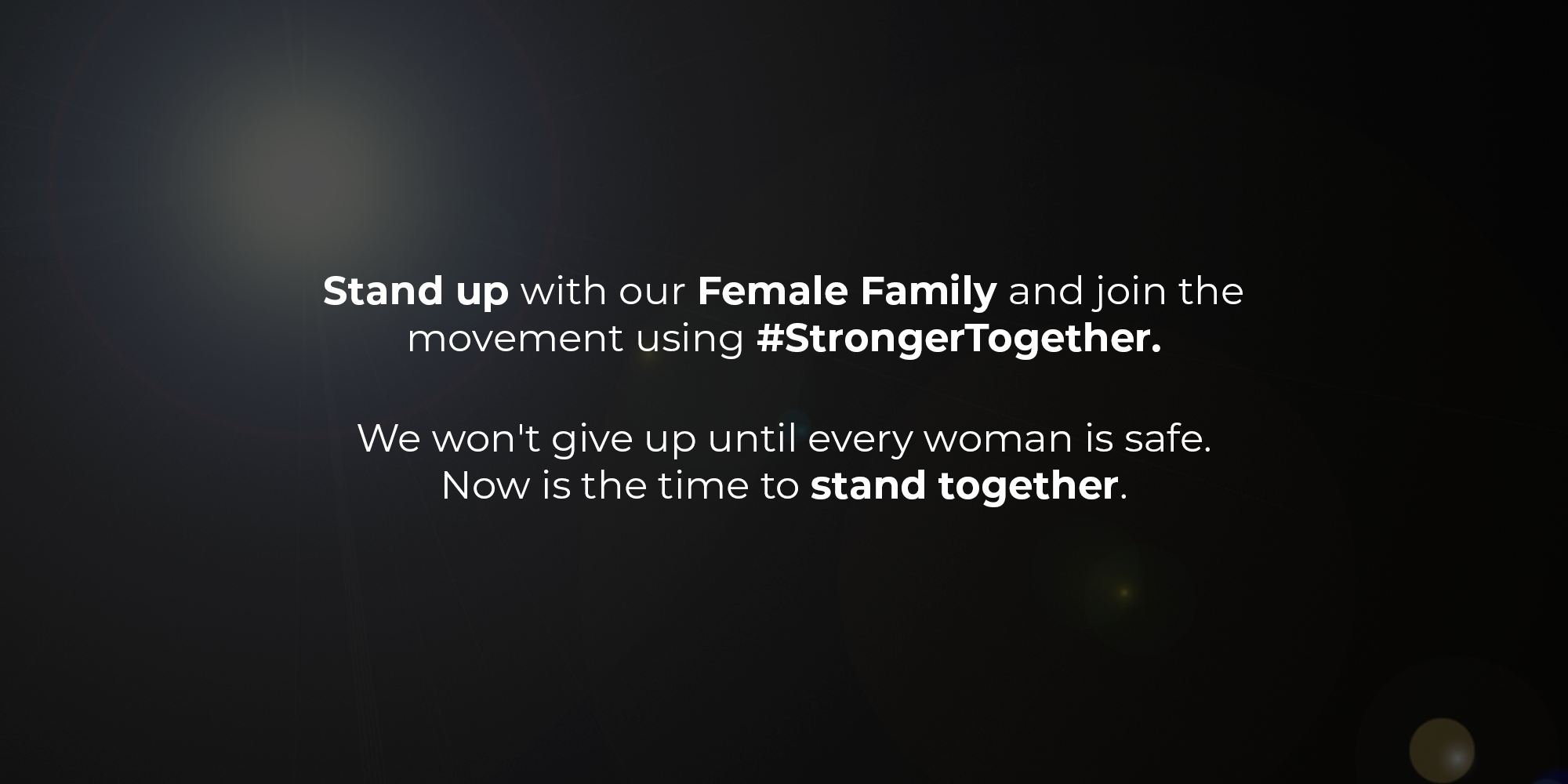 #StrongerTogether Graphic