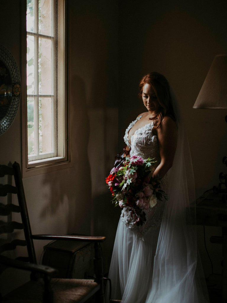 Samantha Wynne Bride Ashleigh wearing Pronovias on her wedding day