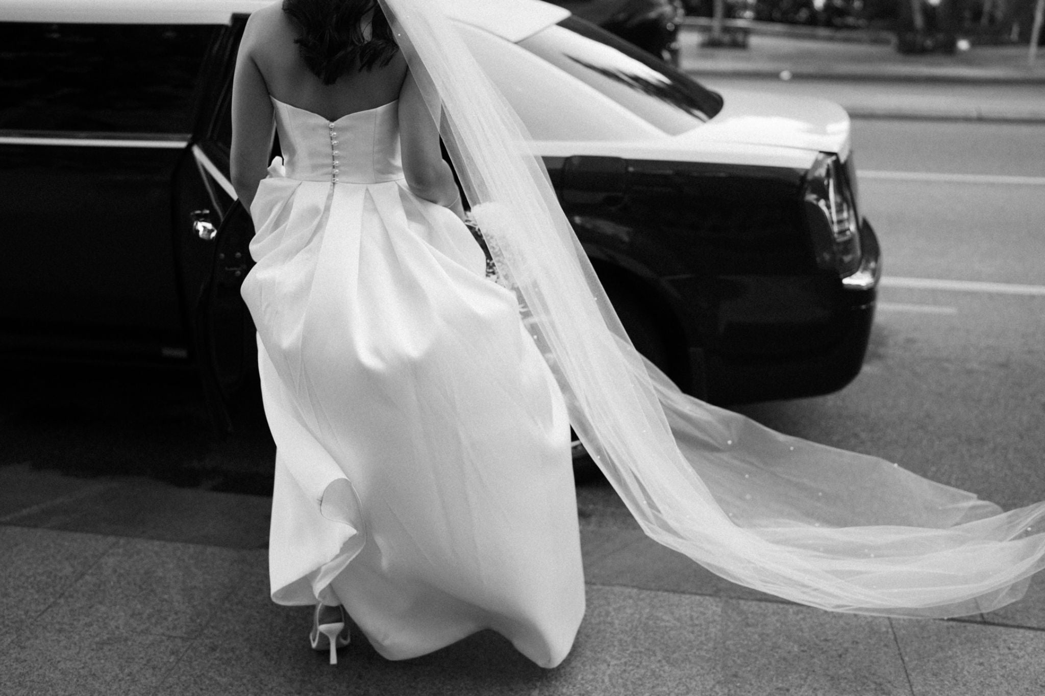 Samantha Wynne Custom Mikado Wedding Dress