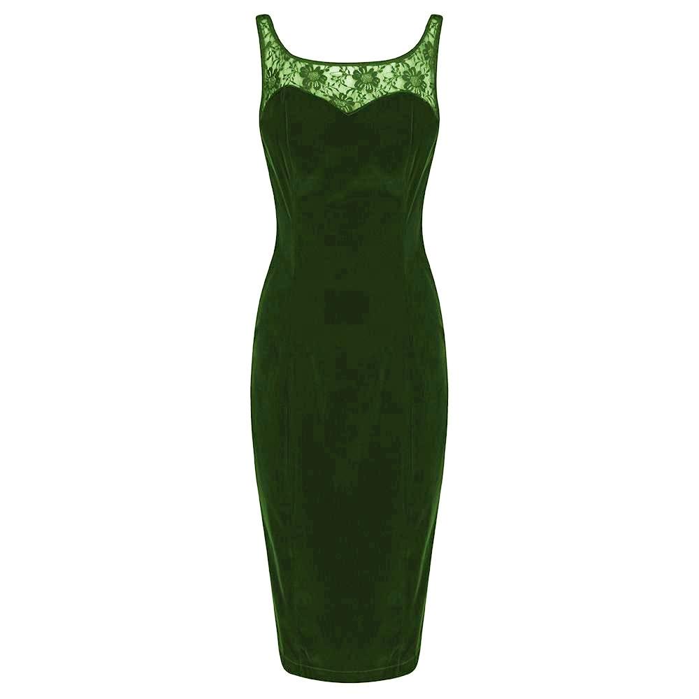 emerald green wiggle dress