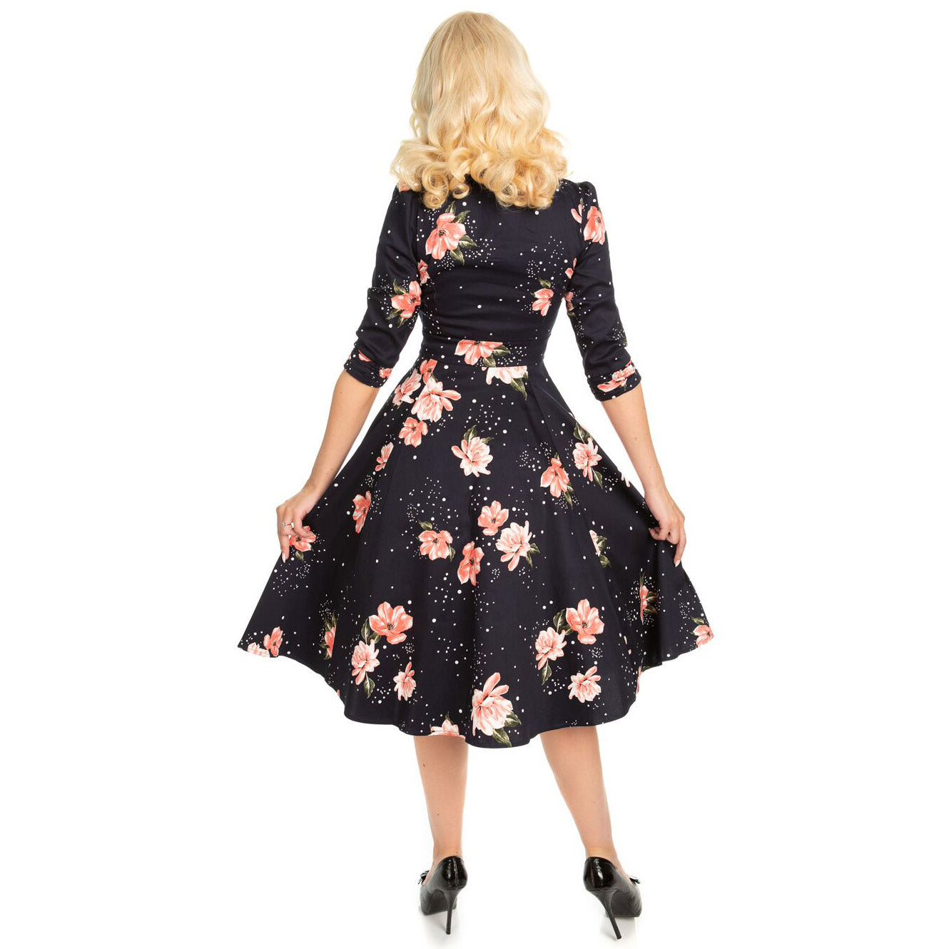 floral tea dresses with sleeves