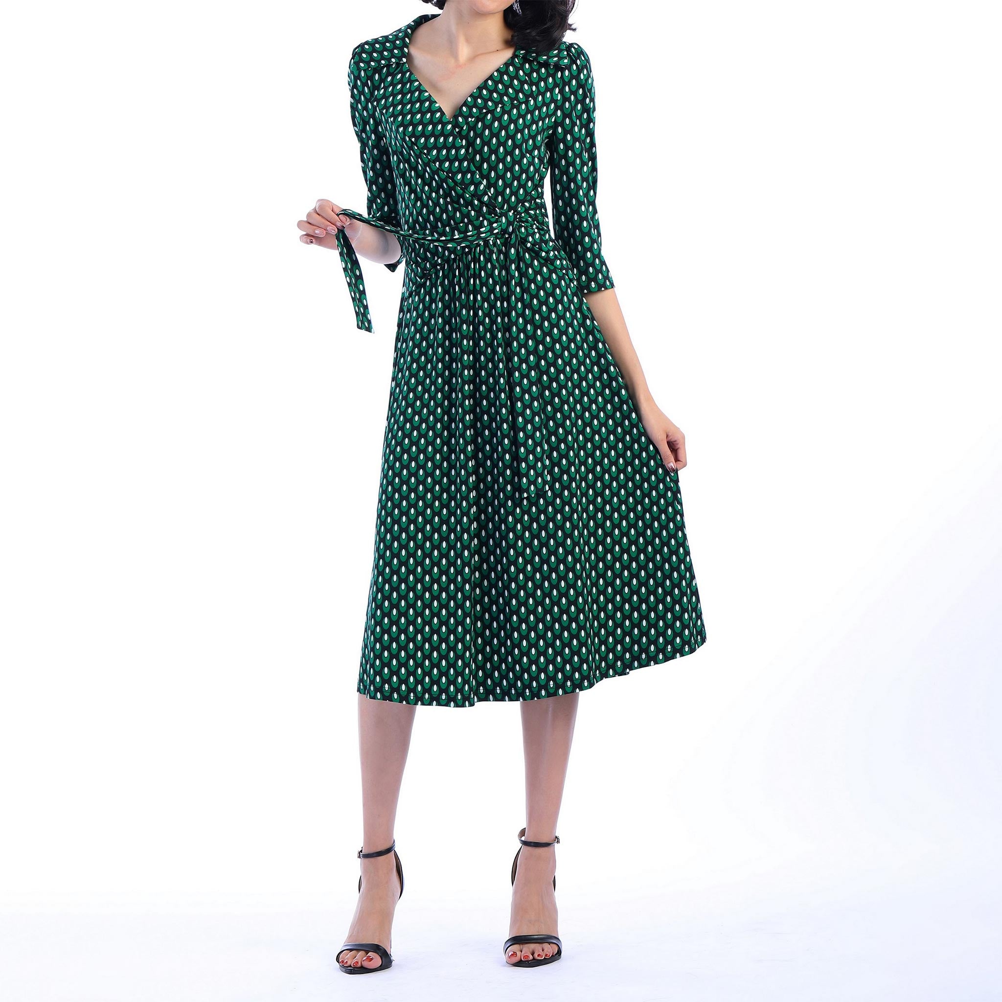 jolie moi green dress