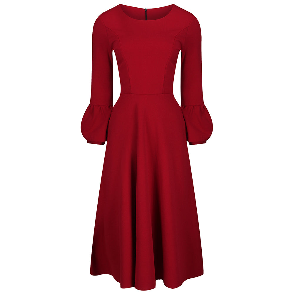 wine swing dress