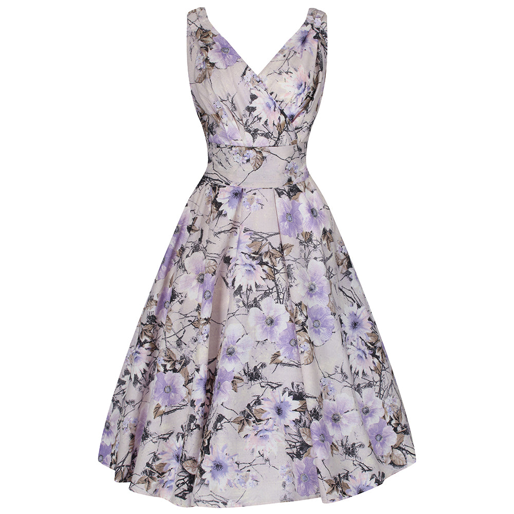 lilac swing dress