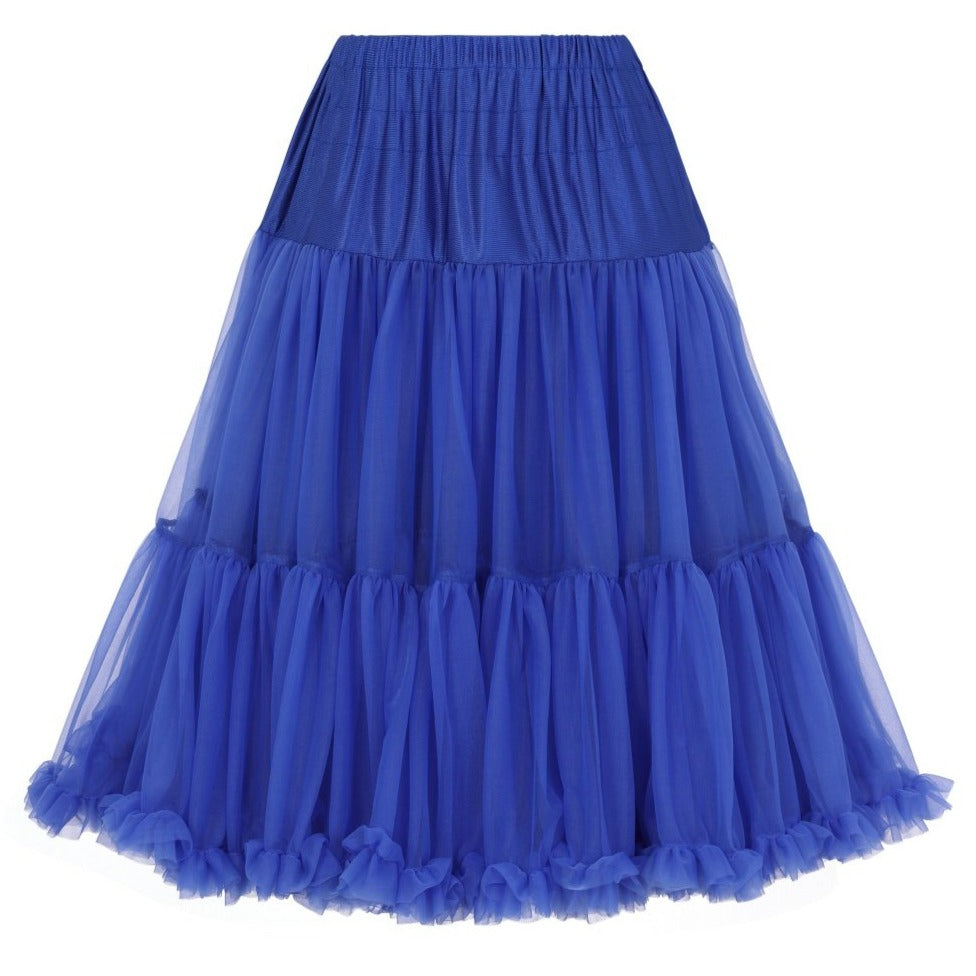 EXTRA VOLUME Royal Blue Net Vintage Rockabilly 50s Petticoat Skirt ...