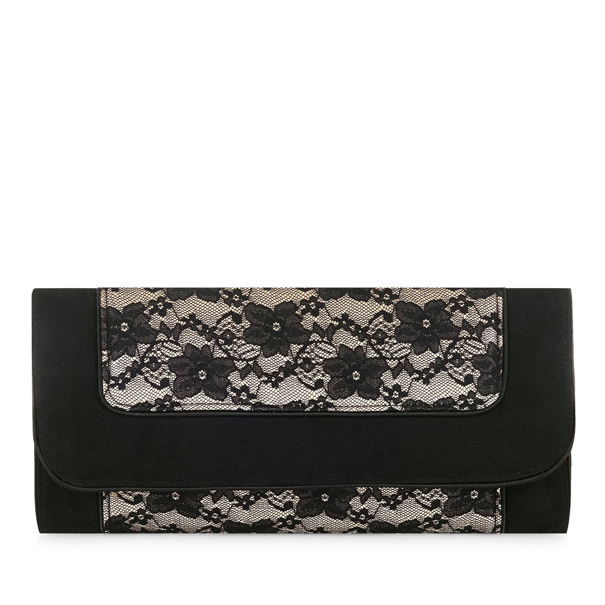 black lace clutch bag