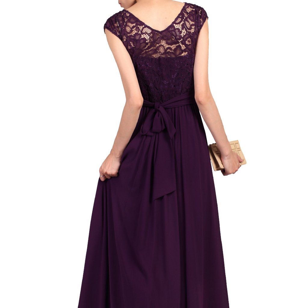 jolie moi lace bodice maxi prom dress