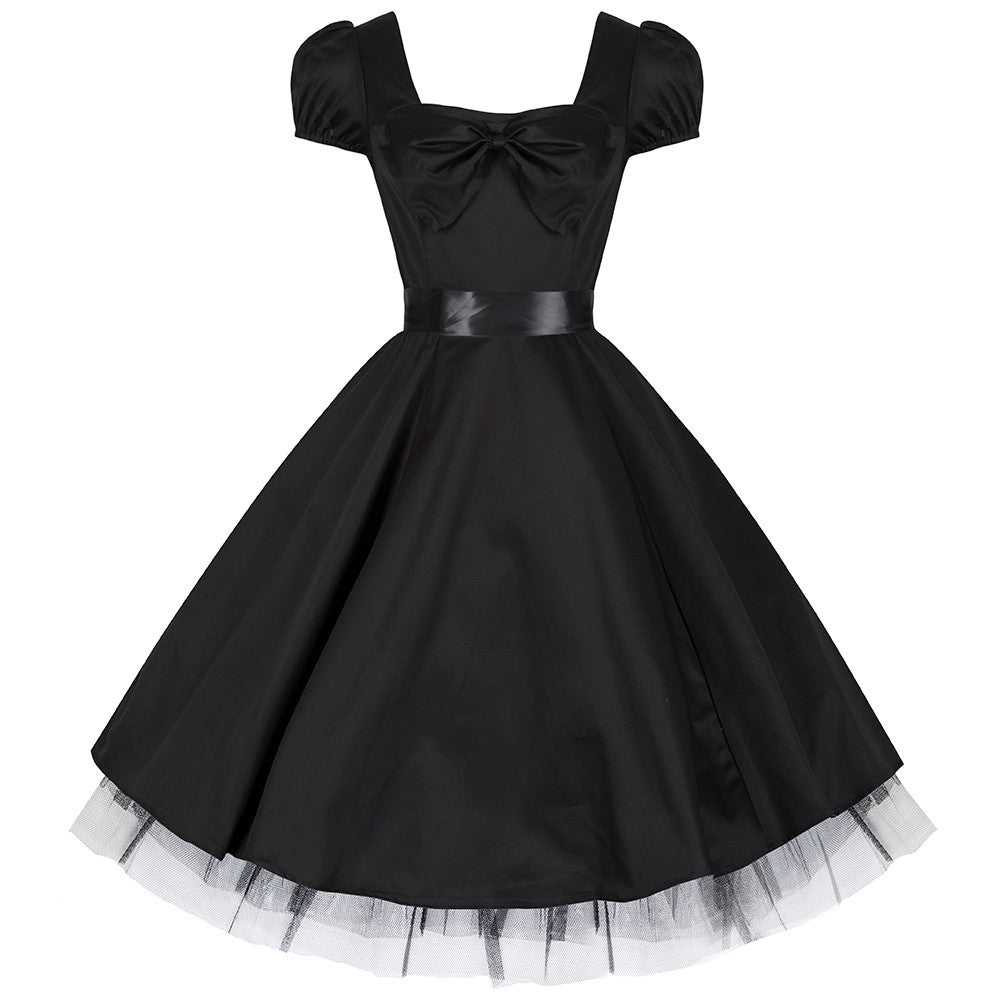 rockabilly black dress