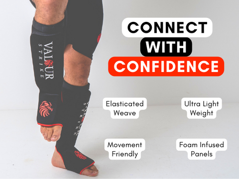 MMA shin guards sock leg guards for kickboxing muay thai shinnies