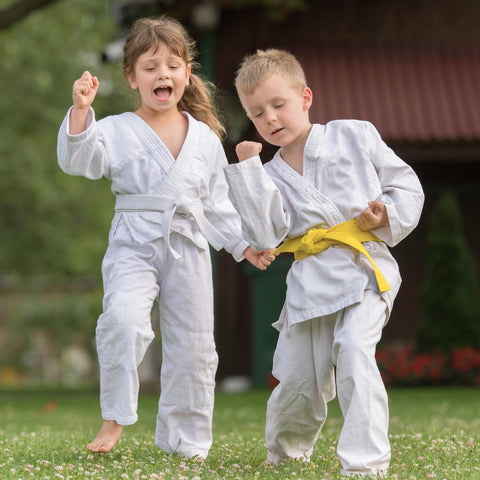 kids martial arts happy