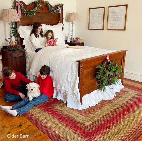 popular red braided rugs