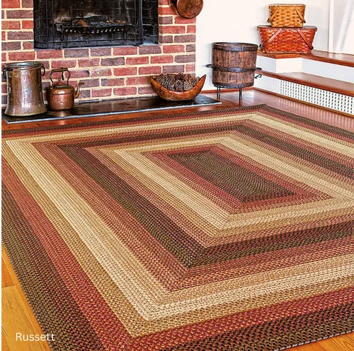 popular brown braided rugs