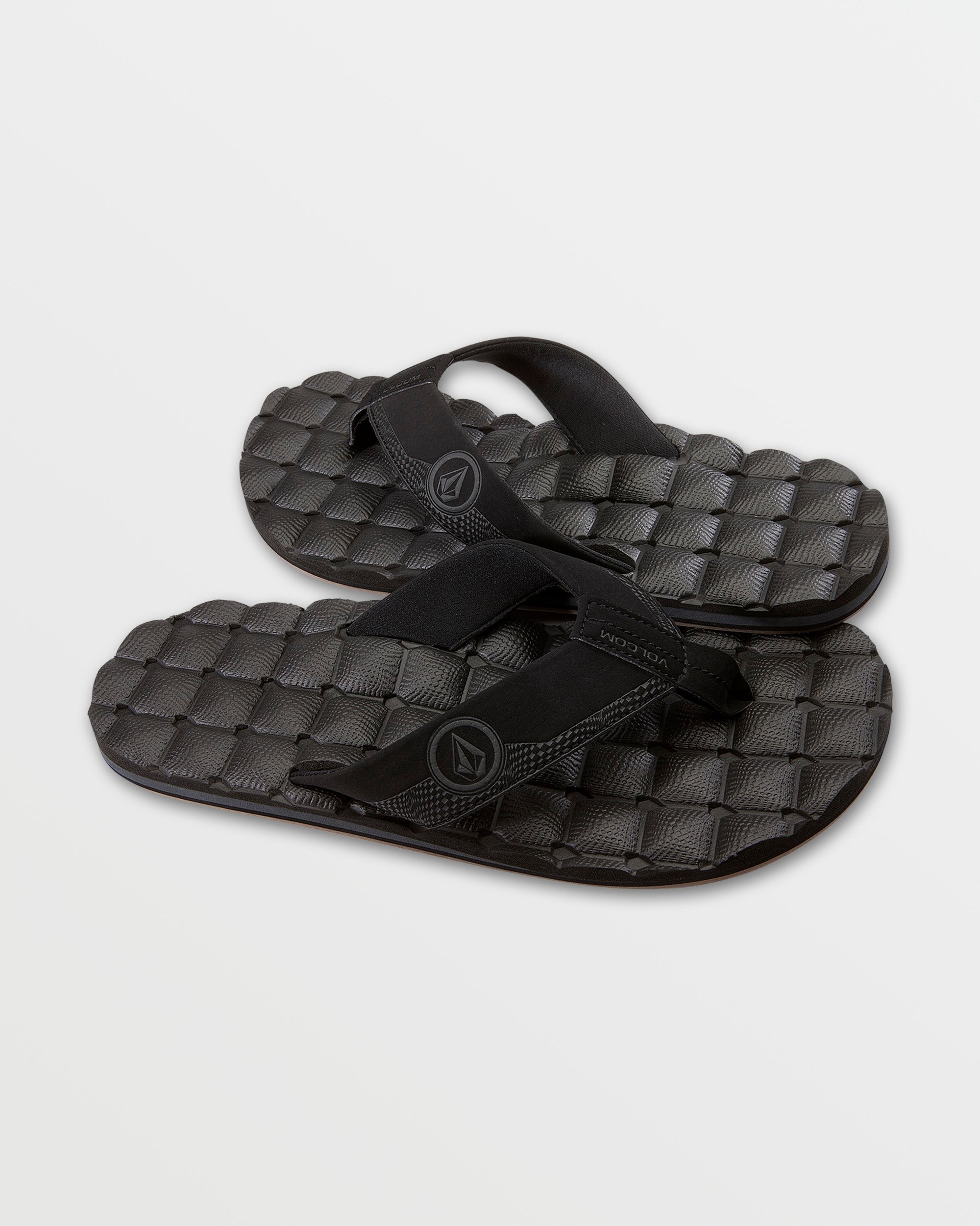 Men's Recliner Sandals color option: Black Destructo