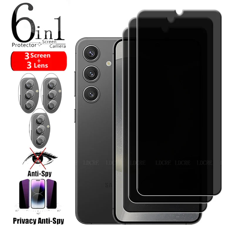 Écran de protection de confidentialité Samsung Galaxy S25 6 en 1