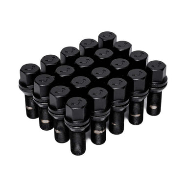 Vossen LUG-B1450-30-BC - Lug Bolt - 14x1.5 - 30mm - 17mm Hex - Cone Seat - Black (Set of 20)