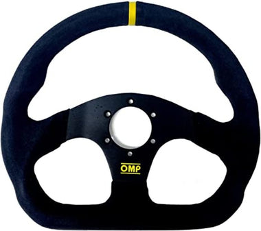 OMP Racing OD0-1990-071 - OMP Superquadro Steering Wheel - Small Spokes - Suede (Black)
