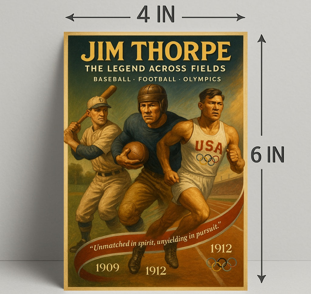 Jim Thorpe Legend Across Fields Poster Art - Picture 15 of 19